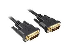 Sharkoon DVI-D-Kabel, Dual Link, 24+1, 2 Meter, schwarz