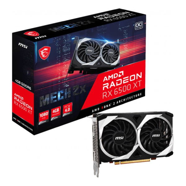 4GB MSI Radeon RX 6500 XT MECH 2X 4G OC