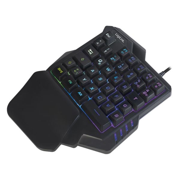 LogiLink RGB Gaming Keypad schwarz