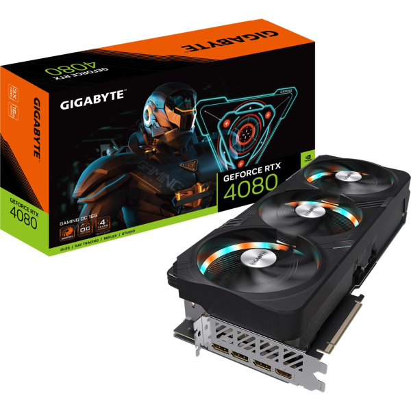 16GB Gigabyte GeForce RTX 4080 Gaming OC Aktiv PCIe 4.0 x16