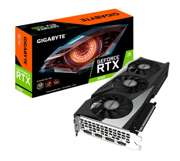 12GB Gigabyte GeForce RTX 3060 GAMING OC 12G 2.0 LHR 2xDP/2xHDMI