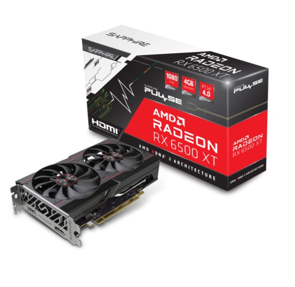 4GB Sapphire Radeon RX 6500 XT Pulse Gaming GDDR6 Retail