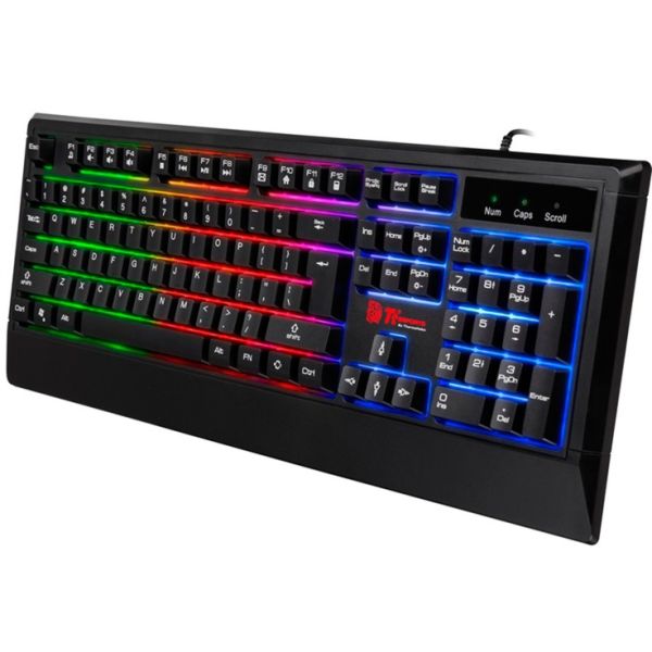 Thermaltake Challenger Combo RGB Tastatur, Maus-Set schwarz, DE-Layout, Rubberdome