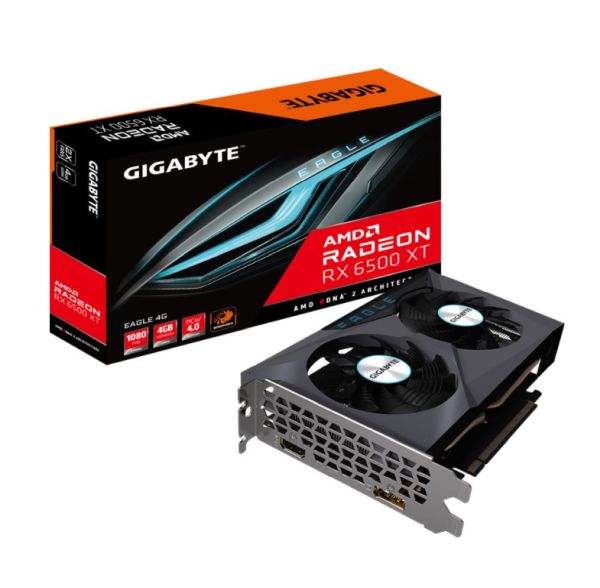 4GB Gigabyte Radeon RX 6500 XT EAGLE GDDR6 HDMI DP retail