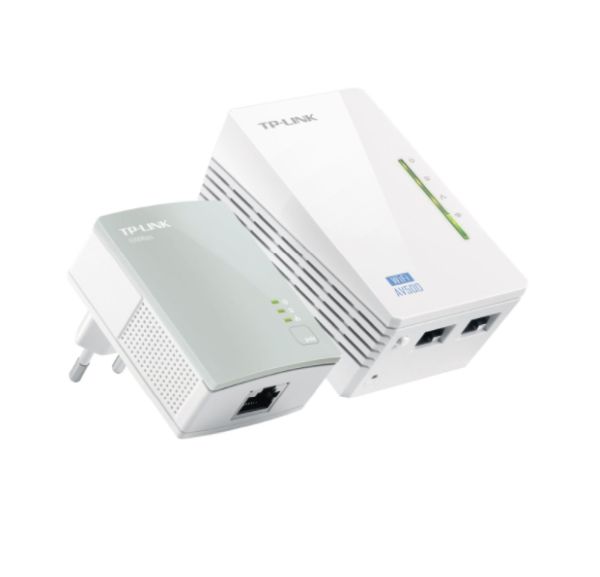 TP-Link Powerline AV500 WLAN Extender Starter Kit 300 MBit/s 2x LAN 10/100/WLAN 300 MBit/s 2er Pack weiss