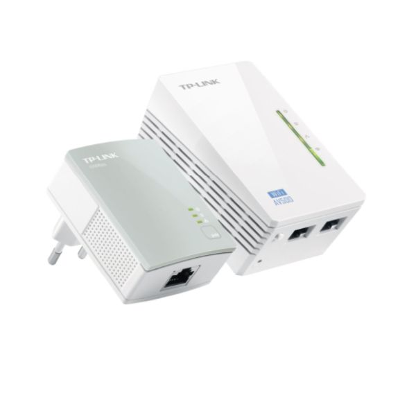 TP-Link Powerline AV500 WLAN Extender Starter Kit 300 MBit/s 2x LAN 10/100/WLAN 300 MBit/s 2er Pack weiss