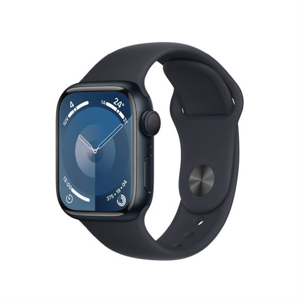 Apple Watch Series 9 midnight aluminium 41mm midnight sport band Size M/L