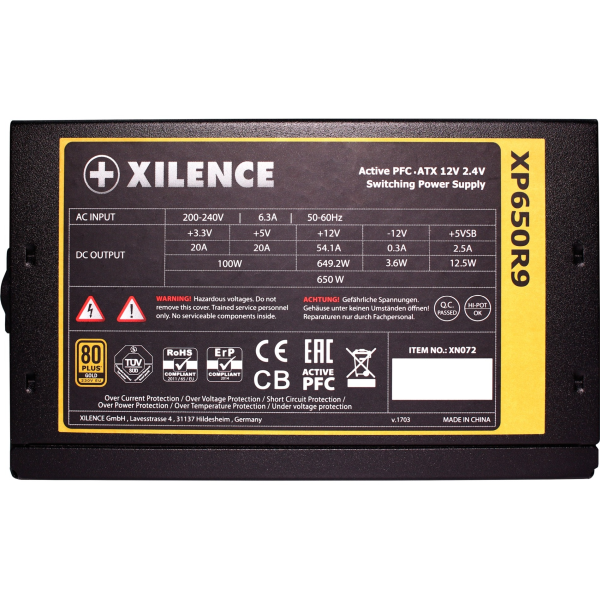 650W Xilence Performance X ATX 2.4 80+ GOLD