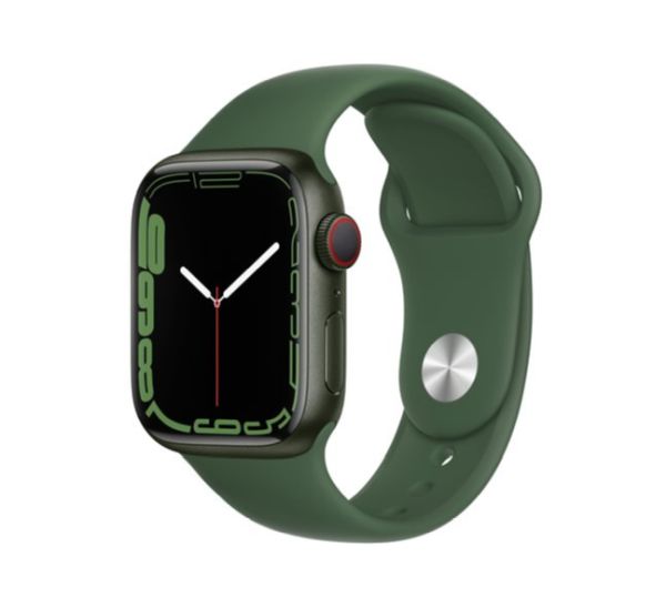 Apple Watch Series 7 green aluminium 41mm 4G clover sport band DE