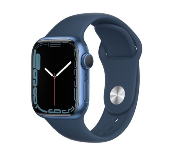 Apple Watch Series 7 blue aluminium 41mm abyss blue sport band