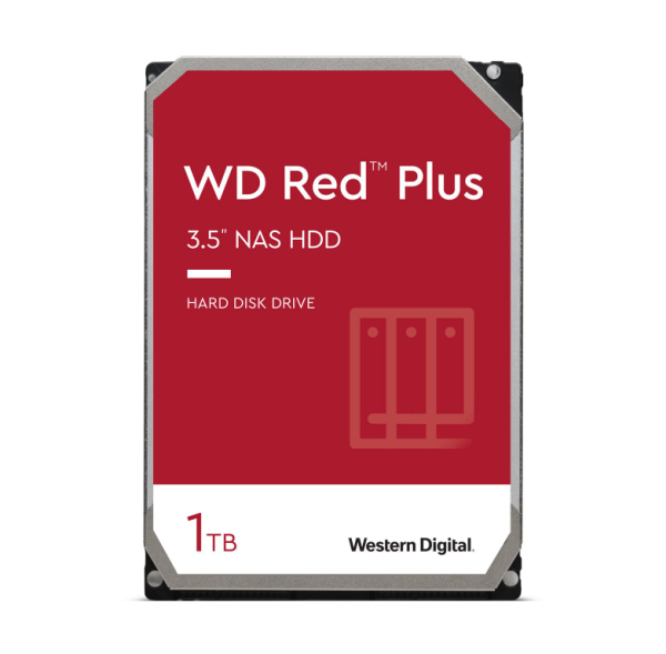 1000GB WD Red Plus WD10EFRX 64MB 3.5" (8.9cm) SATA 6Gb/s