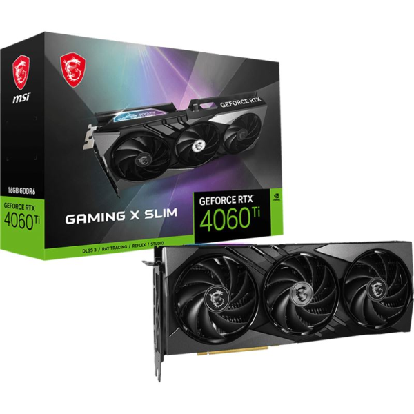 16GB MSI GeForce RTX 4060 Ti GAMING X SLIM PCIe 4.0 x16