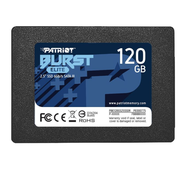 120GB Patriot Burst 2.5" (6.4cm) SATA 3D-NAND QLC (PBE120GS25SSDR)