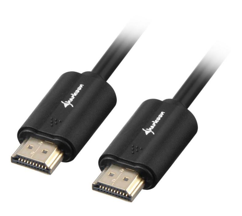 Sharkoon HDMI-Kabel mit Ethernet, 3 Meter, schwarz