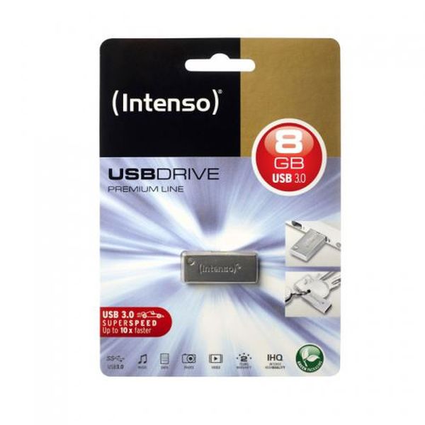8 GB Intenso Premium Line silber USB 3.0