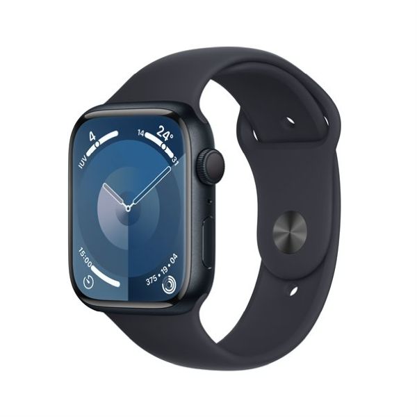 Apple Watch Series 9 midnight aluminium 45mm midnight sport band Size S/M