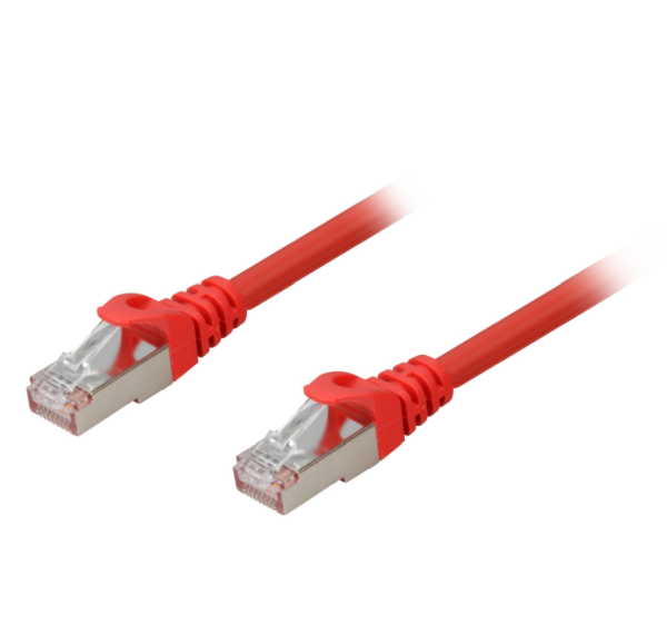 Sharkoon Netzwerkkabel (LAN) RJ45, Cat.6a, 3 Meter, rot