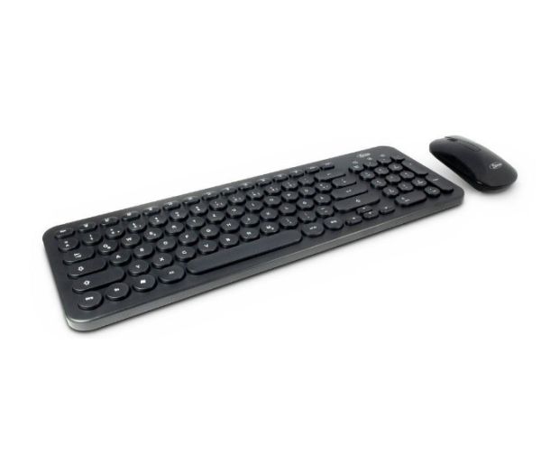 Inter-Tech Q-One-C Maus-/ Tastatur Set, drahtlos
