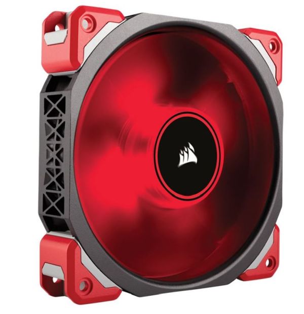 Corsair ML120 Pro rote LED 120x120x25mm 400-2000 U/min 16-37dB(A) schwarz/rot