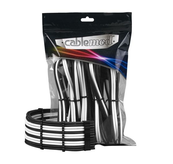 CableMod PRO ModMesh Cable Extension Kit - schwarz/weiss