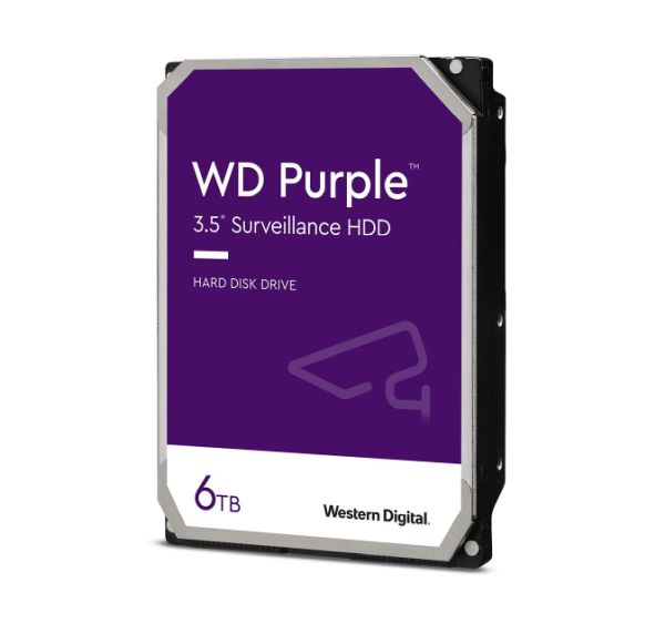 6000GB WD Purple WD62PURZ 5.640U/min 128MB 3.5" (8.9cm) SATA 6Gb/s