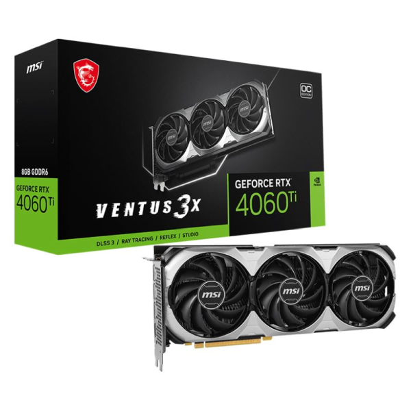 8GB MSI Geforce RTX 4060 Ti Ventus 3X 8G OC PCIe 4.0 x16