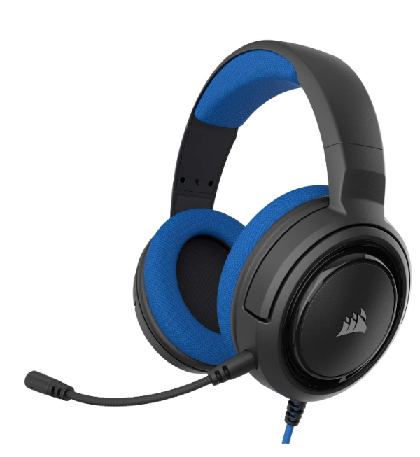 Corsair HS35 Stereo, Gaming-Headset schwarz-blau