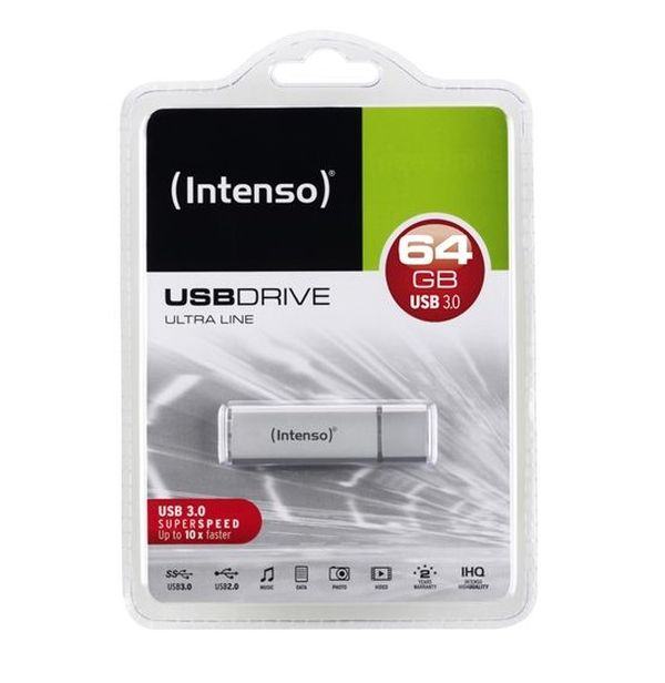 64 GB Intenso Ultra Line silber USB 3.0