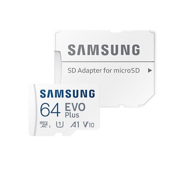 64GB Samsung EVO Plus microSDXC UHS-I U1 130MB/s Full HD Speicherkarte inkl. SD-Adapter