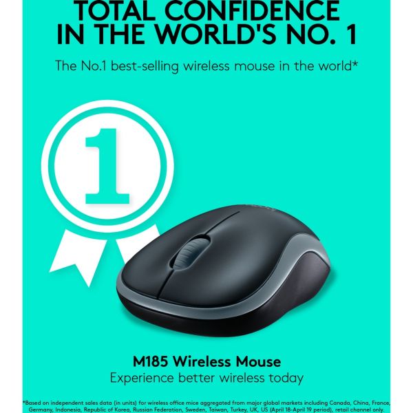 Logitech Wireless Mouse M185 blau