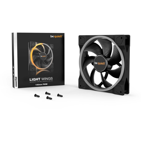 be quiet! LIGHT WINGS 140mm PWM 1500 U/min 23.3 dB(A) schwarz