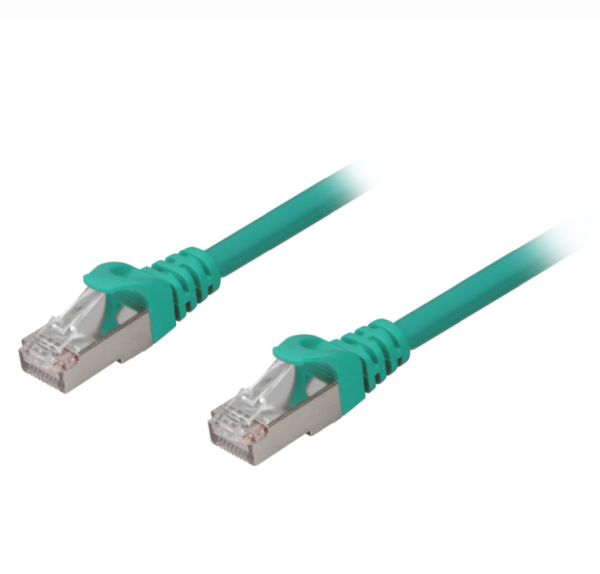 Sharkoon Netzwerkkabel (LAN) RJ45, Cat.6a, 3 Meter, grün