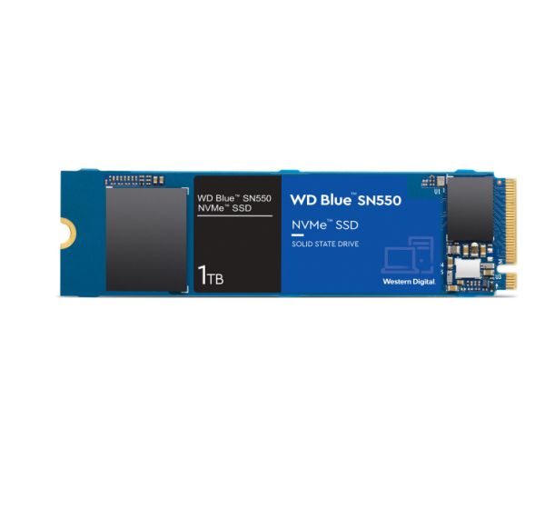 1000GB WD Blue SN550 NVMe M.2 PCIe 3.0 x4 3D-NAND TLC (WDS100T2B0C)
