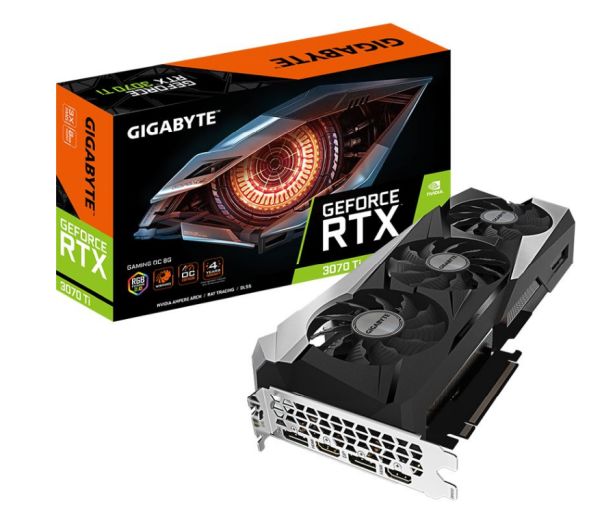 8GB Gigabyte GeForce RTX 3070 Ti Gaming OC Aktiv PCIe 4.0 x16