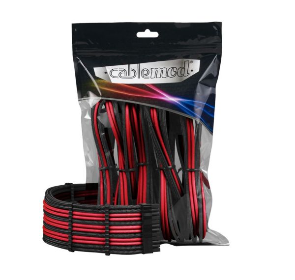 CableMod PRO ModMesh Cable Extension Kit - schwarz/rot